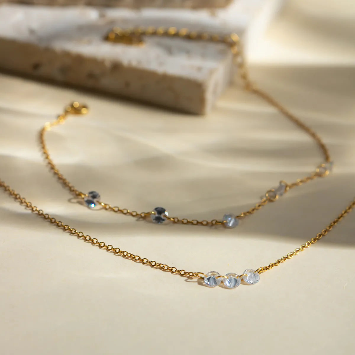 304 Stainless Steel 18K Gold Plated IG Style Simple Style Classic Style Plating Solid Color Bracelet