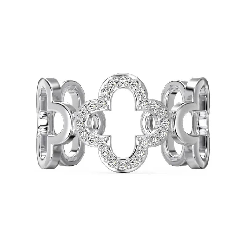 Sterling Silver Simple Style Classic Style Inlay Solid Color Zircon Rings