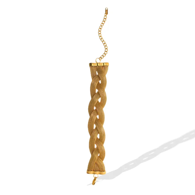 Twist Stainless Steel Titanium Steel Bracelet ONLY