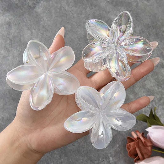 Summer Flower Grab Clip Egg Flower Hairpin Combination Three-piece Shark Clip Hair Display Hair Volume Hair Accessories