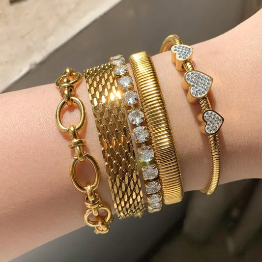 Stacked Bracelets: A Layered Wrist Look is in Vogue