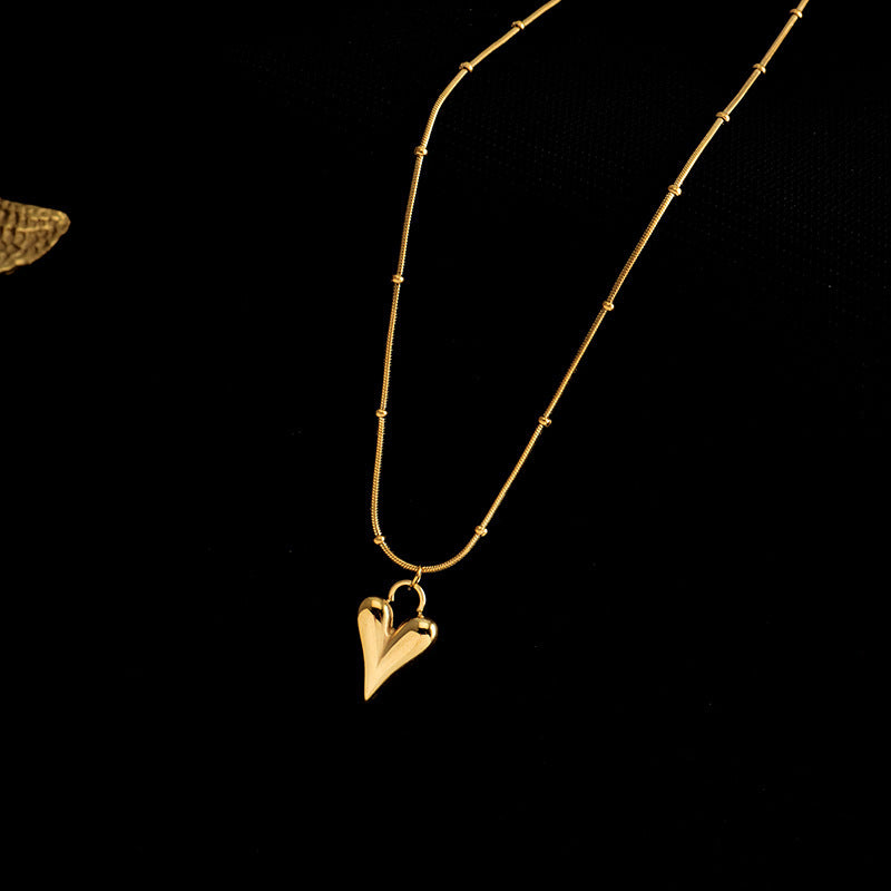Heart 18K Gold Plated 304 Stainless Steel Necklace