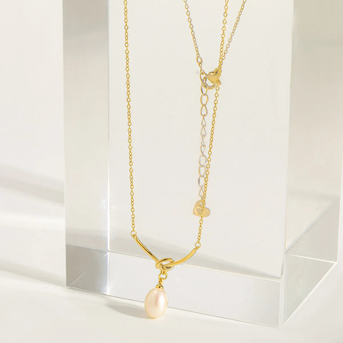 Freshwater Pearl 18K Gold Plated 304 Stainless Steel Elegant Necklace