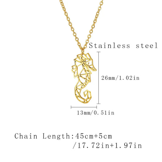 304 Stainless Steel 18K Gold Plated Pendant Necklace