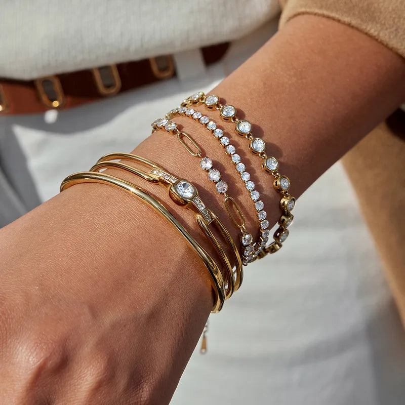 Natural Habitat 18K Gold Plated 304 Stainless Steel Bracelet