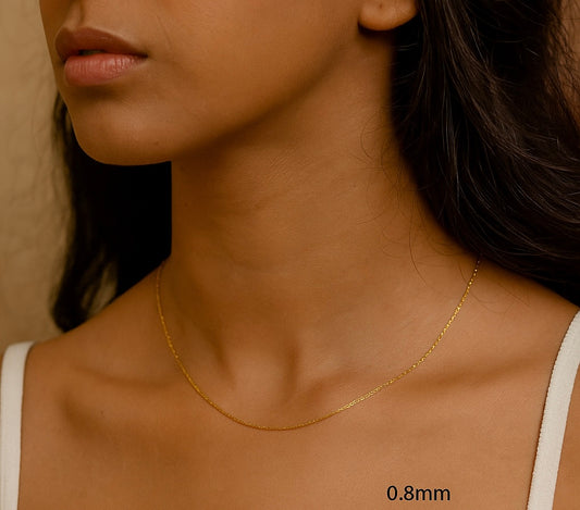 Stringed 304 Stainless Steel 18K Gold Plated Necklace