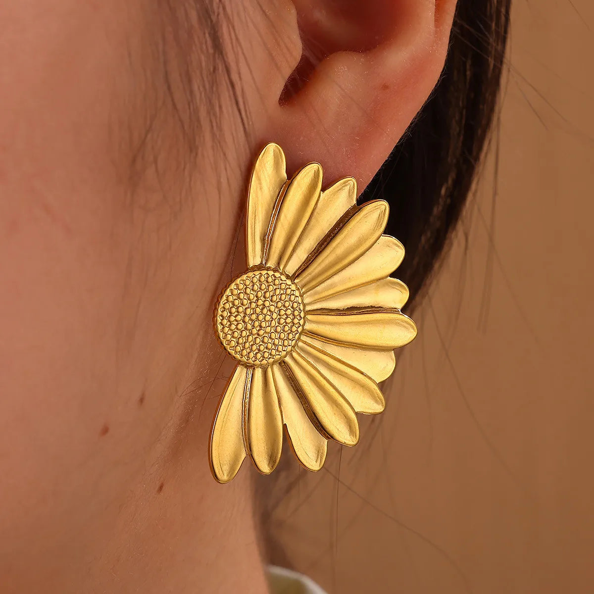 Daisy 18K Gold Plated 304 Stainless Steel Earring