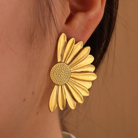 Daisy 18K Gold Plated 304 Stainless Steel Earring