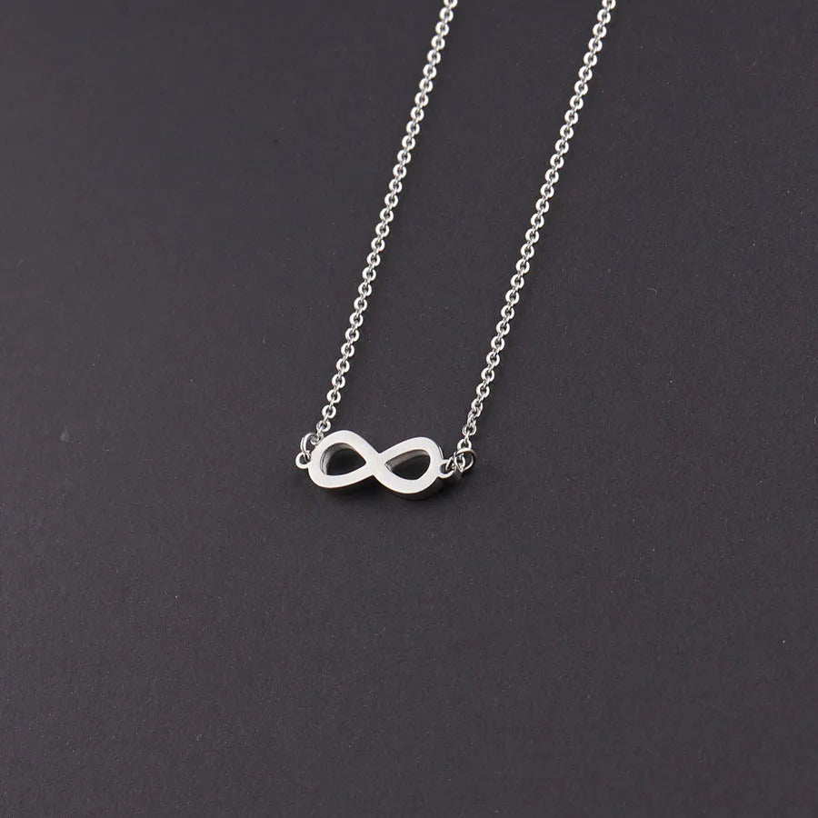 Infinity 304 Stainless Steel Plating Hollow Out None 18K Gold Plated Women's Necklace