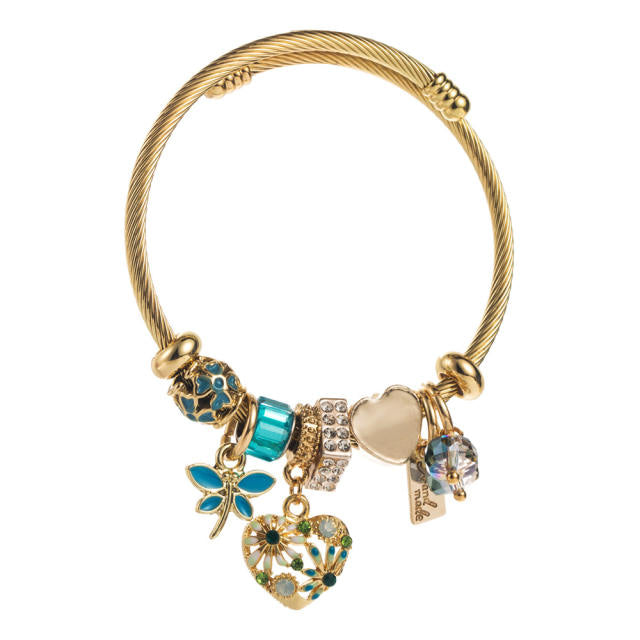 Hearts Of Flower 304 Stainless Steel Bracelet
