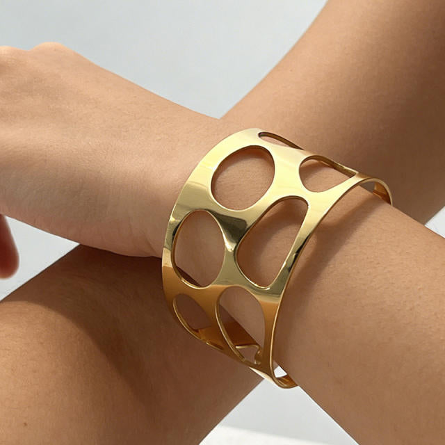 Tainted Illusion 18K Gold Plated Stainless Steel Bracelet