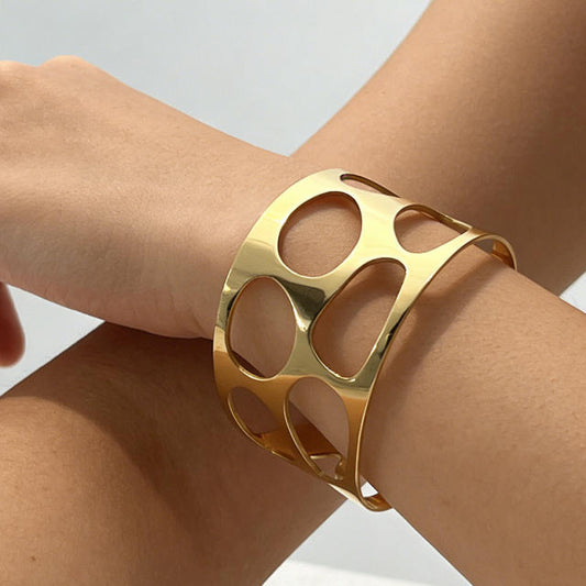 Tainted Illusion 18K Gold Plated Stainless Steel Bracelet