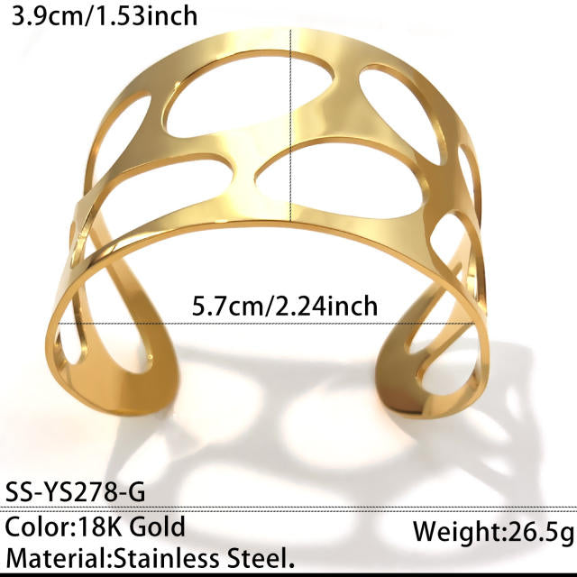 Tainted Illusion 18K Gold Plated Stainless Steel Bracelet