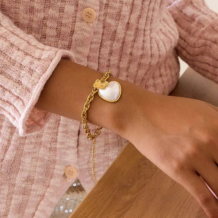 Just A Girl 18K Gold Plated 304 Stainless Steel Bracelet