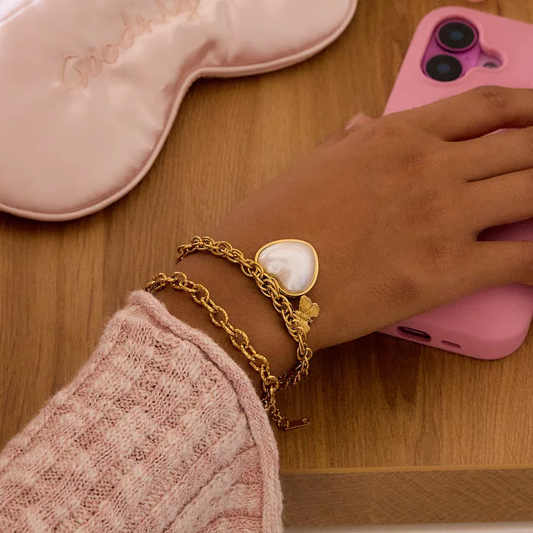 Just A Girl 18K Gold Plated 304 Stainless Steel Bracelet