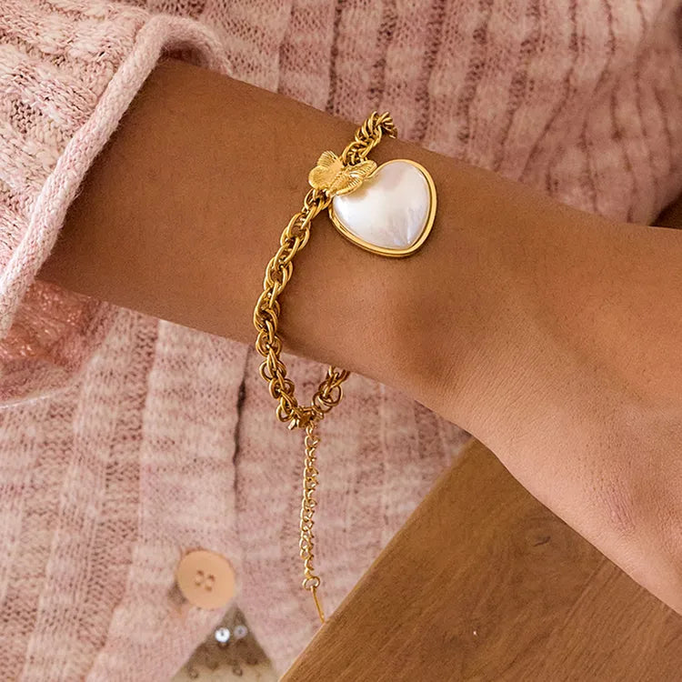 Just A Girl 18K Gold Plated 304 Stainless Steel Bracelet