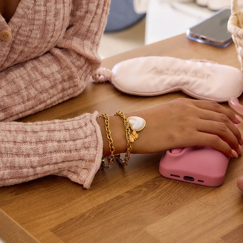 Just A Girl 18K Gold Plated 304 Stainless Steel Bracelet