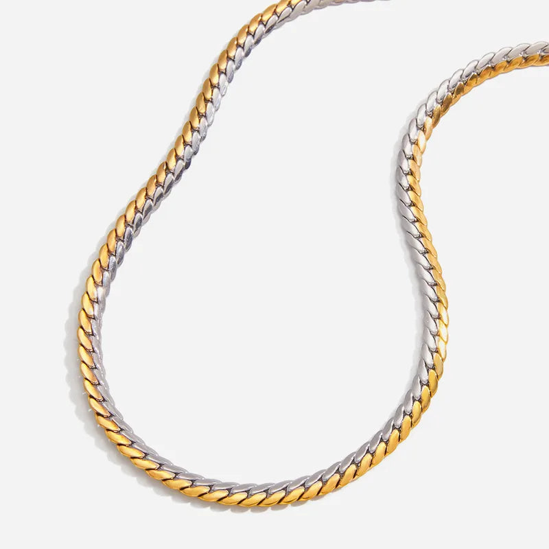 Multi-Color Unique 18K Gold 304 Stainless Steel Plated Necklace