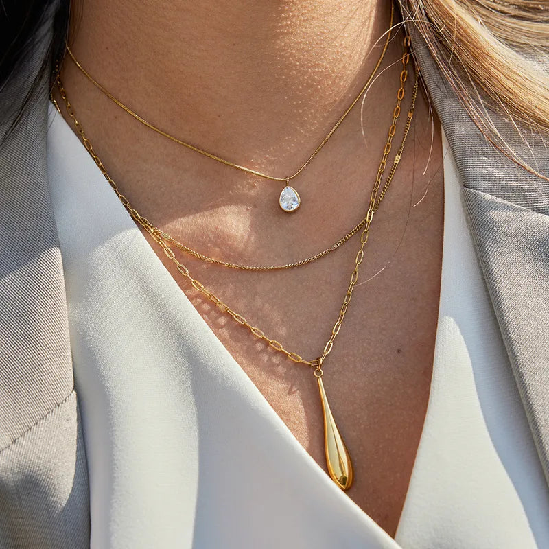 Difference In Space 18K Gold Plated 304 Stainless Steel Necklace