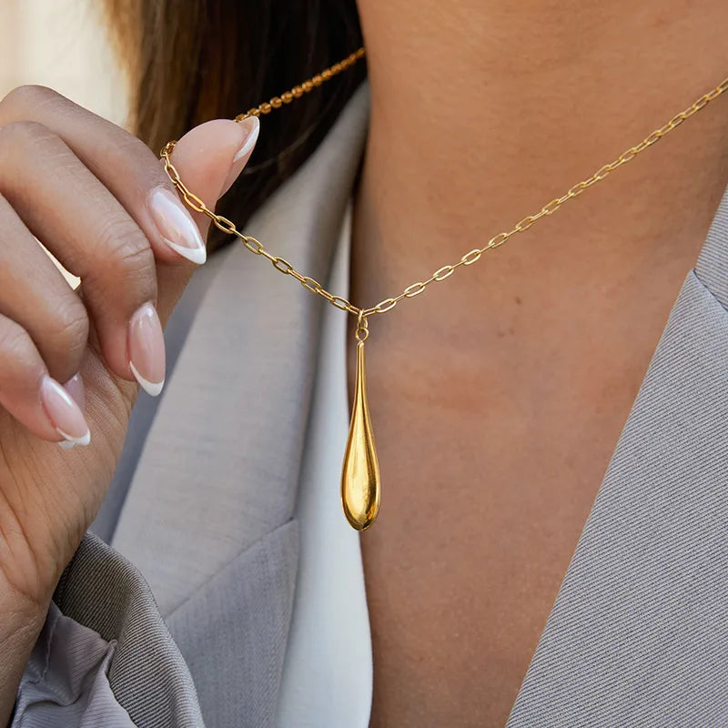 Difference In Space 18K Gold Plated 304 Stainless Steel Necklace