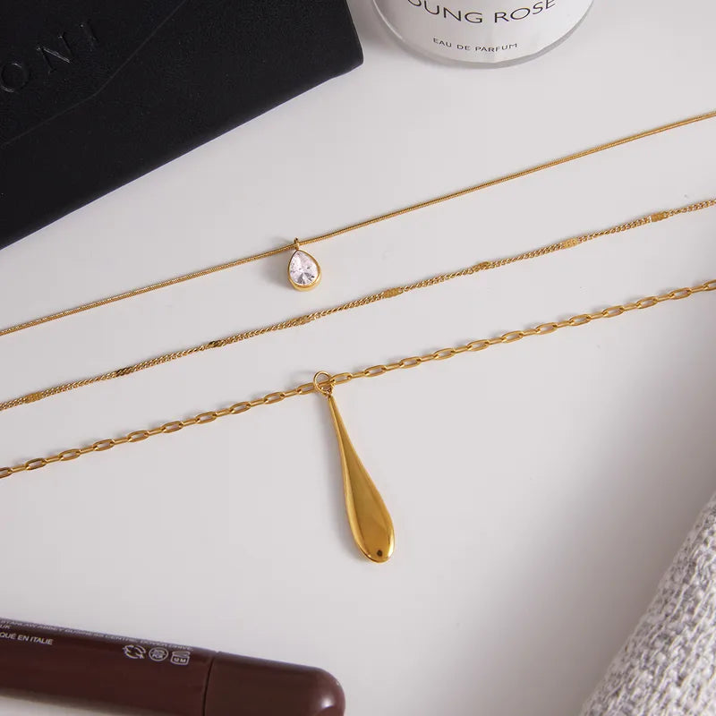 Difference In Space 18K Gold Plated 304 Stainless Steel Necklace