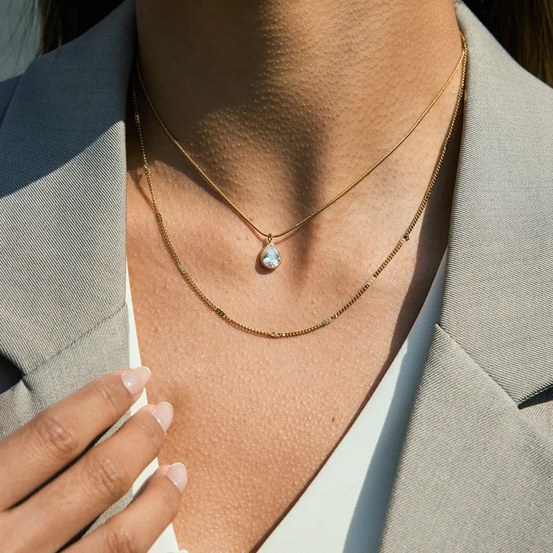 Difference In Space 18K Gold Plated 304 Stainless Steel Necklace