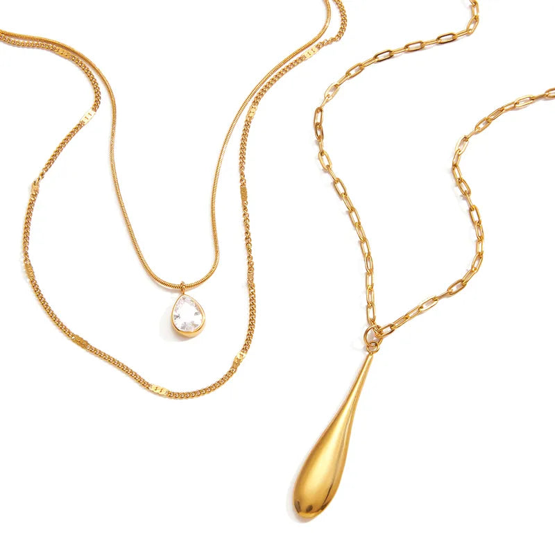 Difference In Space 18K Gold Plated 304 Stainless Steel Necklace