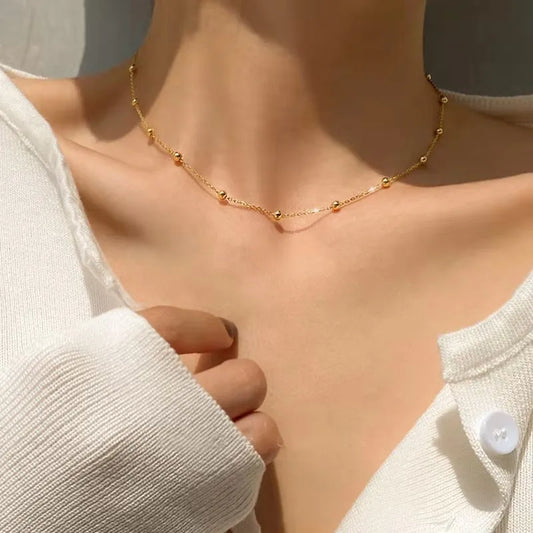 Dotted Era 18K Gold Plated 304 Stainless Steel Necklace
