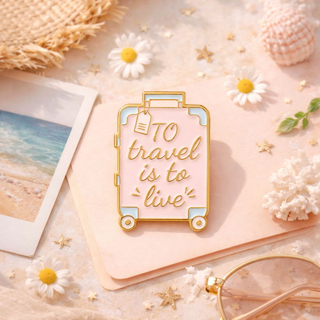 To Travel is to Live Mood Pin
