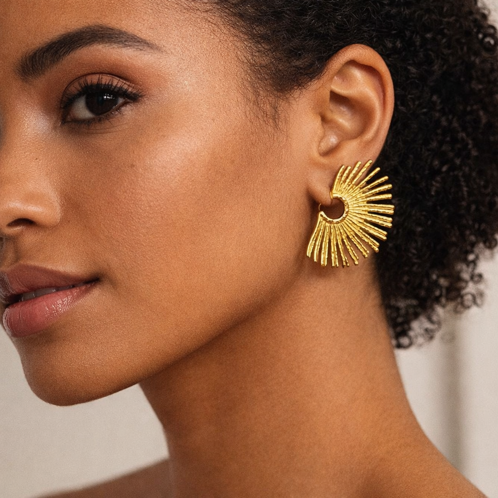 Unique Stance 18K Gold Plated 304 Stainless Steel Earring