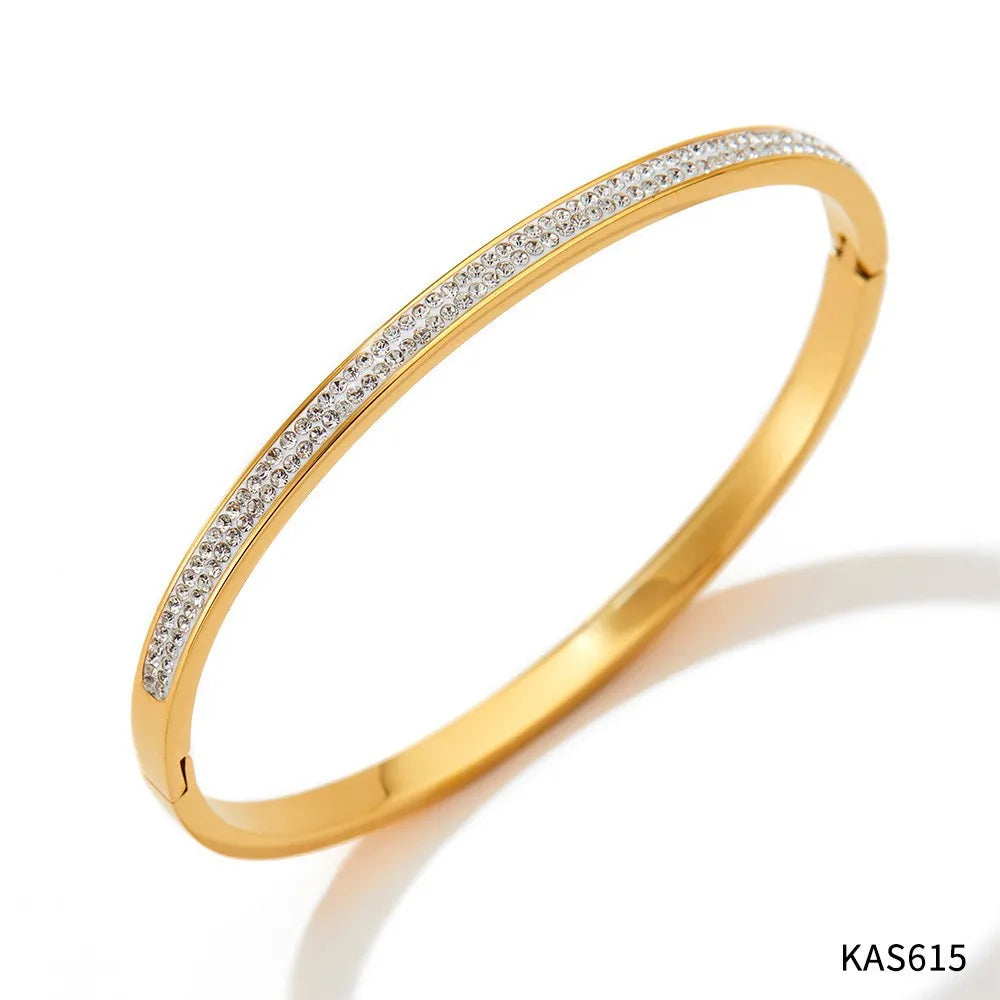 Radiance Bangle – 16K Gold Plated, 304 Stainless Steel