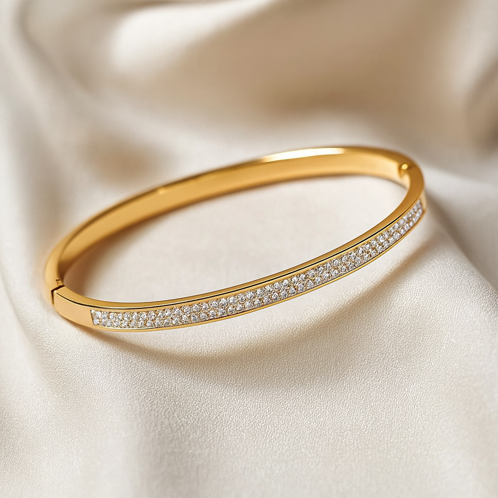 Radiance Bangle – 16K Gold Plated, 304 Stainless Steel