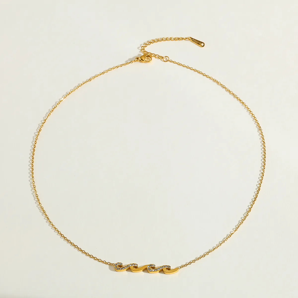 Waves 18K Gold Plated Necklace
