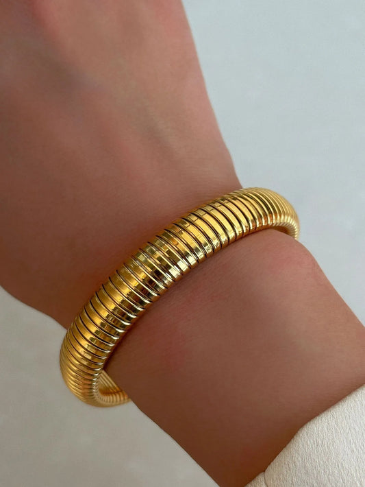 IG Style Basic 304 Stainless Steel 18K Gold Plated Stainless Steel Bracelet