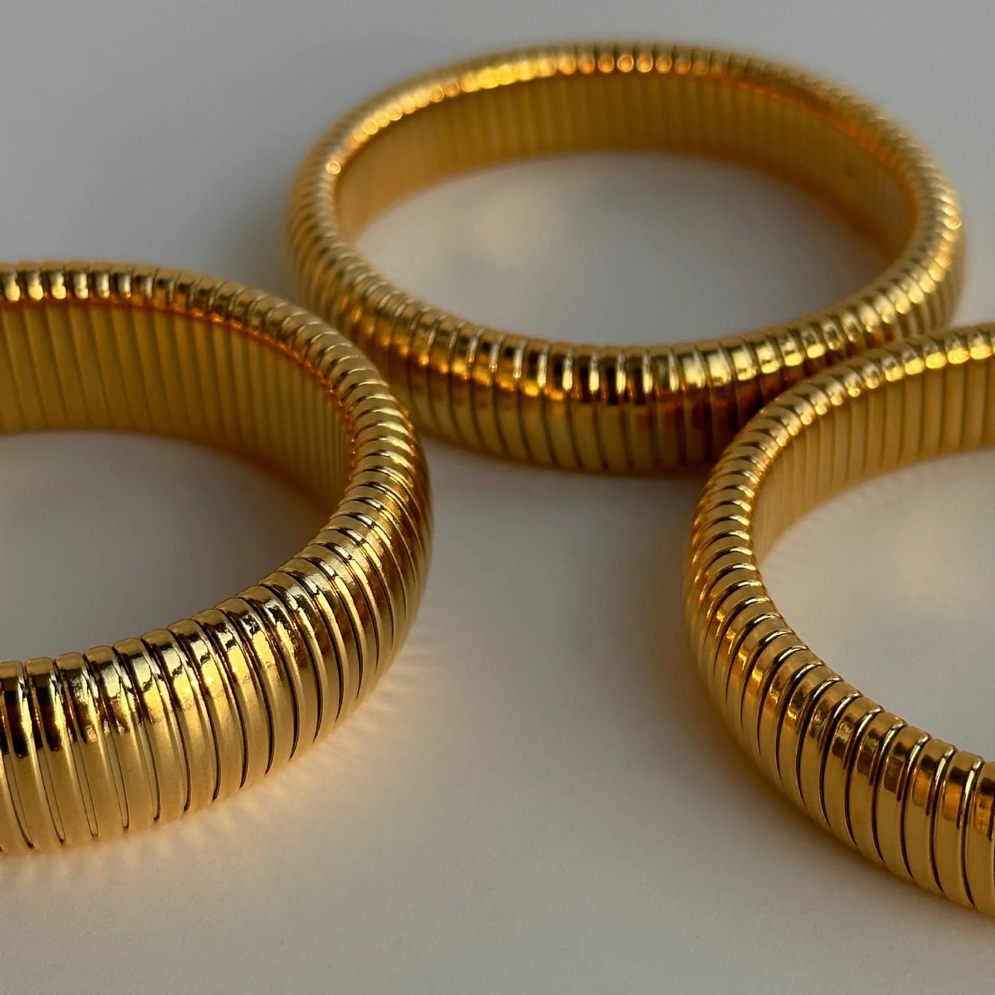 IG Style Basic 304 Stainless Steel 18K Gold Plated Stainless Steel Bracelet