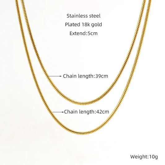 You’re a Gem 18K Gold Plated 304 Stainless Steel Necklace