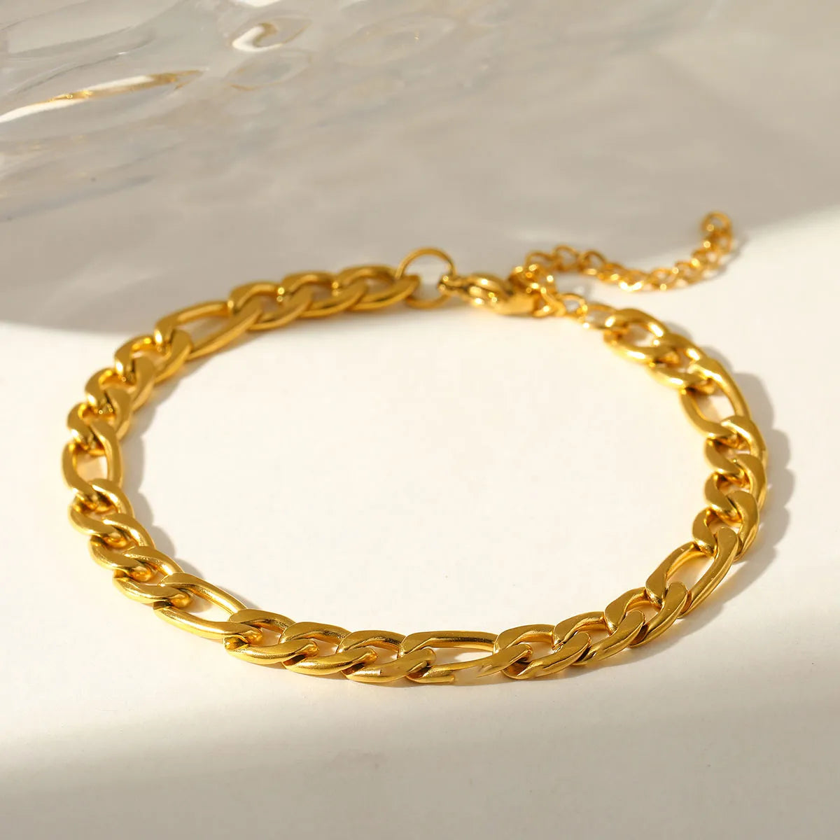 Romantic Luxurious 18K Gold Plated Stainless Steel Chain Bracelet