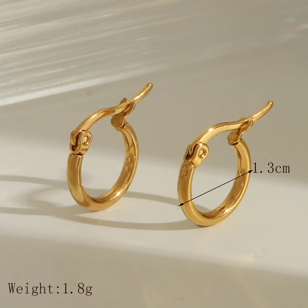 Exaggerated 18K Gold Plated 304 Stainless Steel Earring