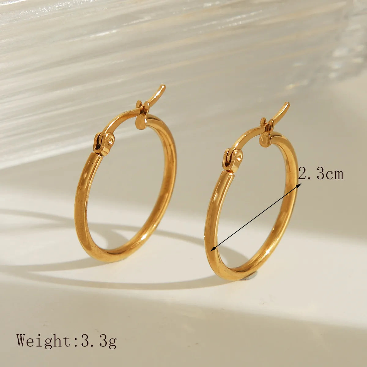 Exaggerated 18K Gold Plated 304 Stainless Steel Earring