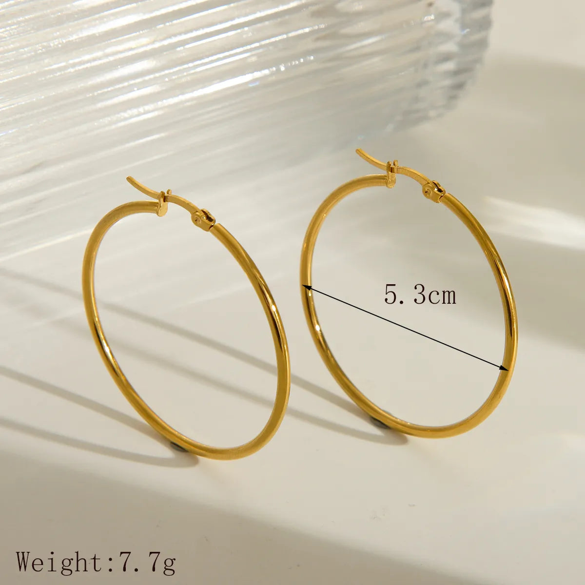 Exaggerated 18K Gold Plated 304 Stainless Steel Earring