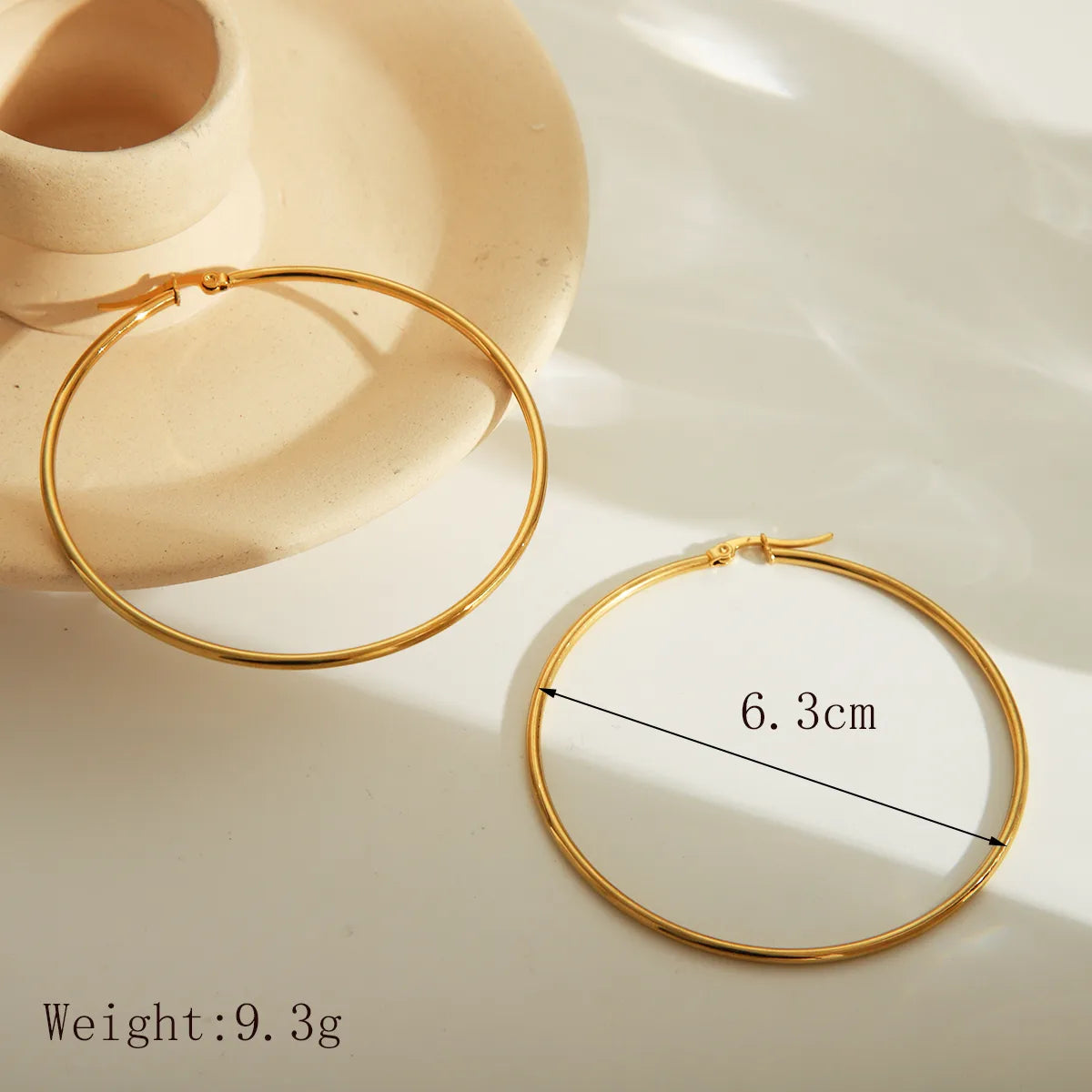 Exaggerated 18K Gold Plated 304 Stainless Steel Earring