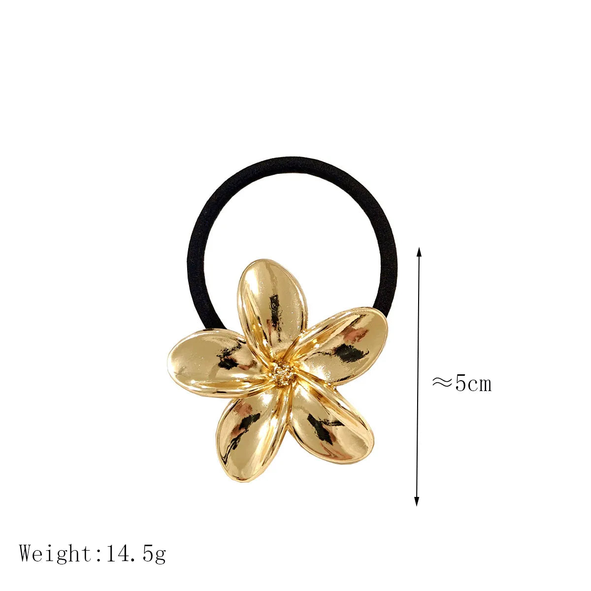 Golden Flower Three-dimensional Hair Tie