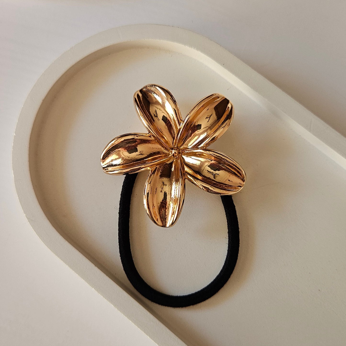 Golden Flower Three-dimensional Hair Tie