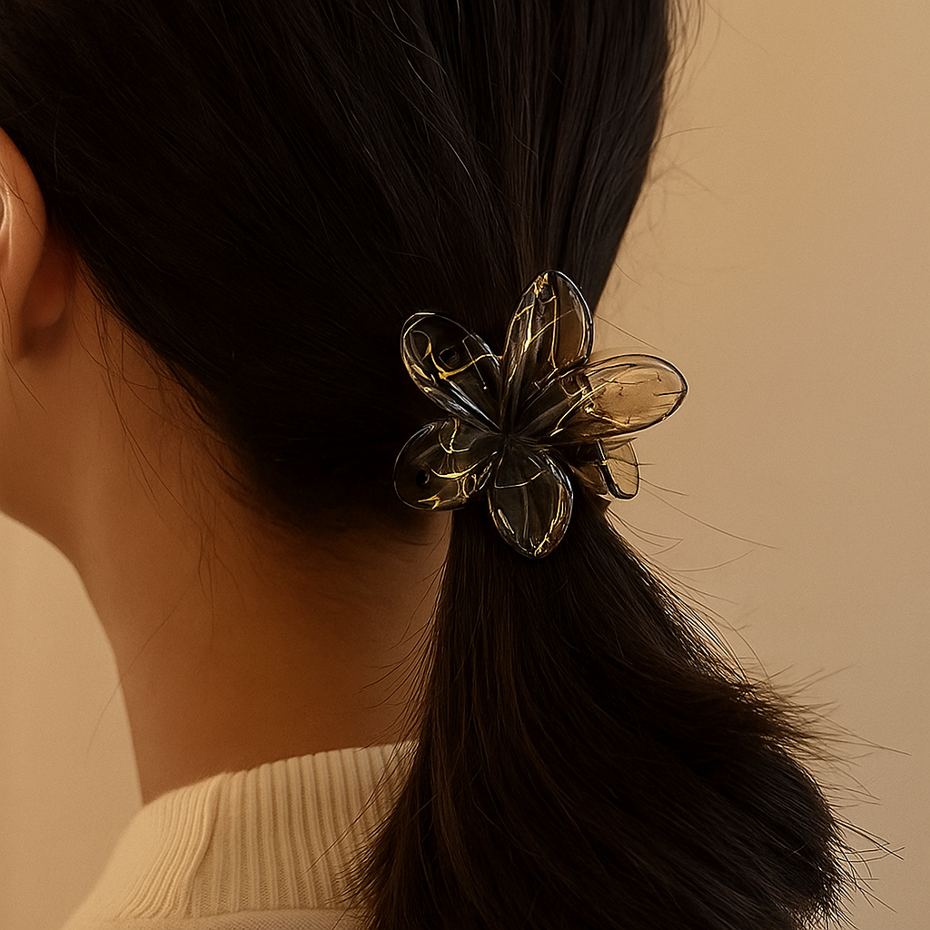 Elegant Back Of Head Flower Hair Clip Clamp Hair Accessories