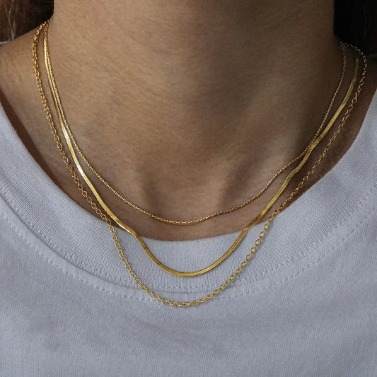 18K Gold Plated 304 Stainless Steel Necklaces