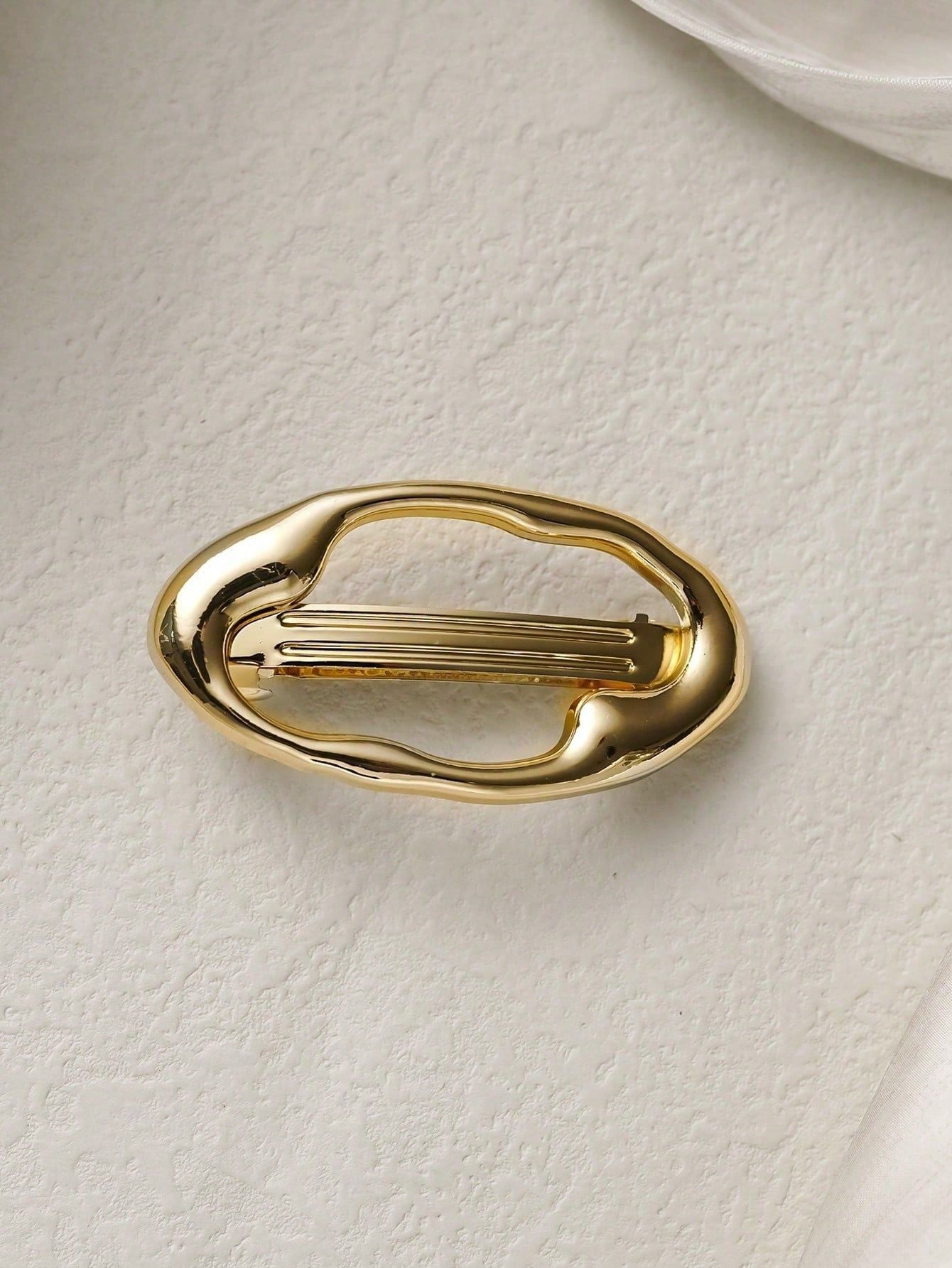 Pretty Classic Style Women's Alloy Plating Hair Golden Clip