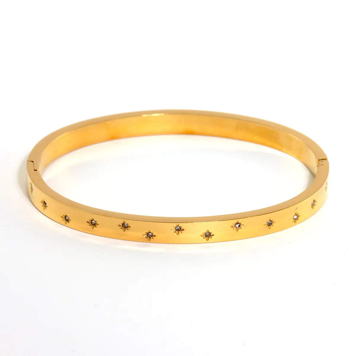 18K Four Leaf Clover Star Heart Shape 304 Stainless Steel Elegant Bracelet