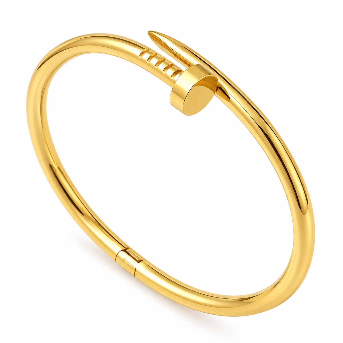 Golden Nail Head 18K Gold Plated 304 Stainless Steel Bracelet