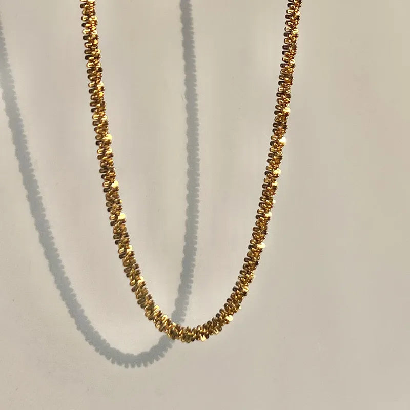 Cauliflower Shine 18K Gold Plated 304 Stainless Steel Necklace