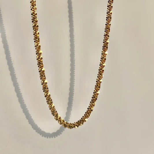 Cauliflower Shine 18K Gold Plated 304 Stainless Steel Necklace